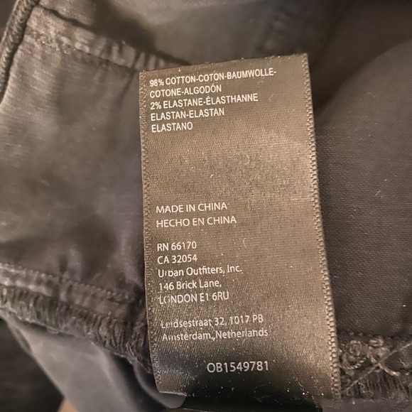 Free People Black Flared Corduroy Flare Jeans- Jayde Cord Flare Jeans 32 - Picture 9 of 9